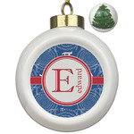 PI Ceramic Ball Ornament - Christmas Tree (Personalized)