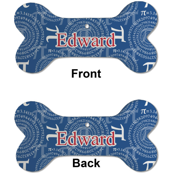 PI Ceramic Flat Ornament - Bone Front & Back (APPROVAL)