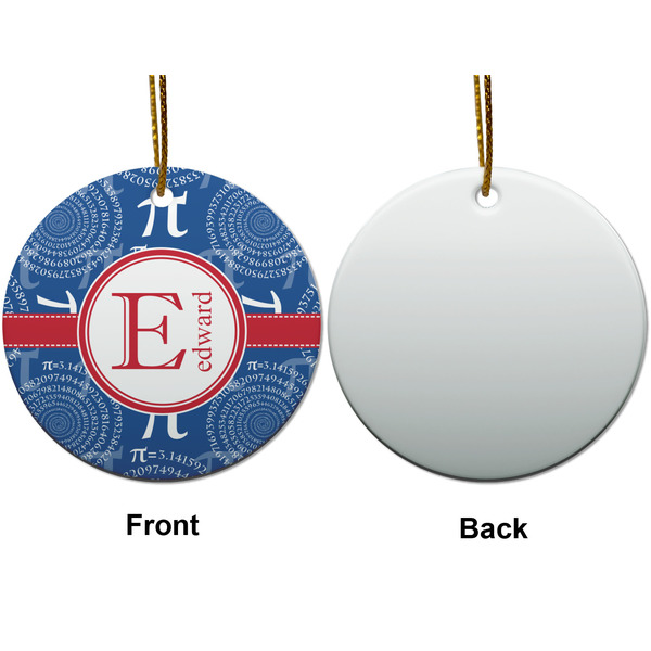 PI Ceramic Flat Ornament - Circle Front & Back (APPROVAL)