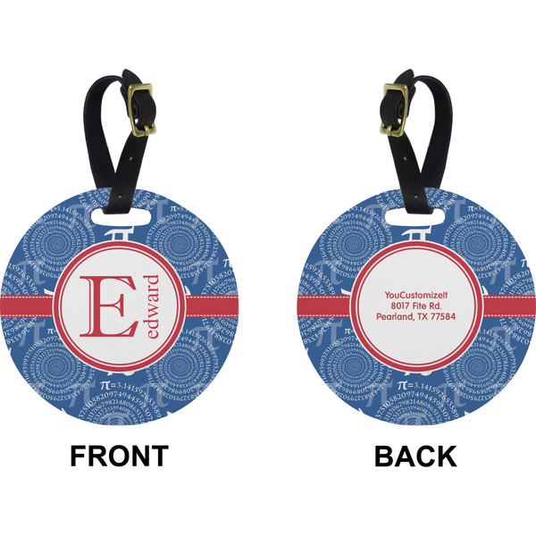 PI Circle Luggage Tag (Front + Back)