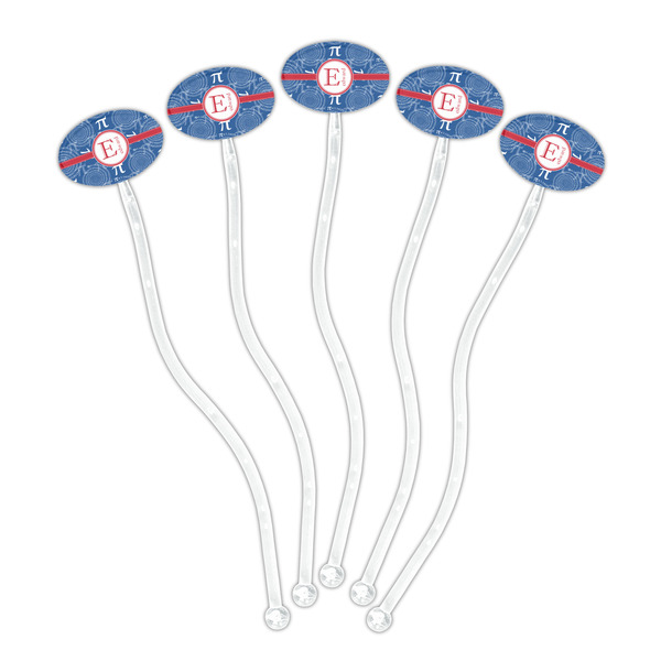 PI Clear Plastic 7" Stir Stick - Oval - Fan