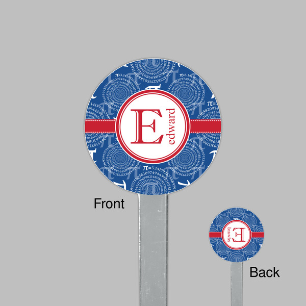 PI Clear Plastic 7" Stir Stick - Round - Front & Back