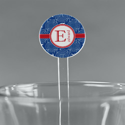 PI 5.5" Round Plastic Stir Sticks - Clear (Personalized)