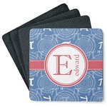 PI Square Rubber Backed Coasters - Set of 4 (Personalized)