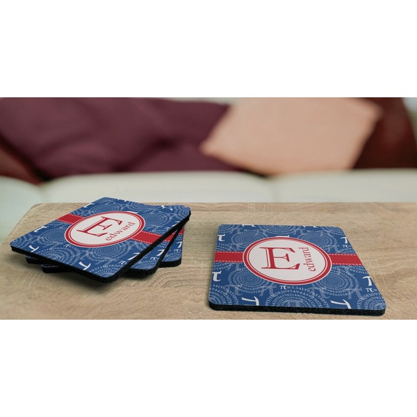 PI Coaster Rubber Back - On Coffee Table