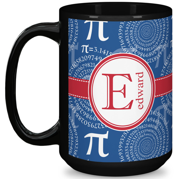 Custom PI 15 Oz Coffee Mug - Black (Personalized)