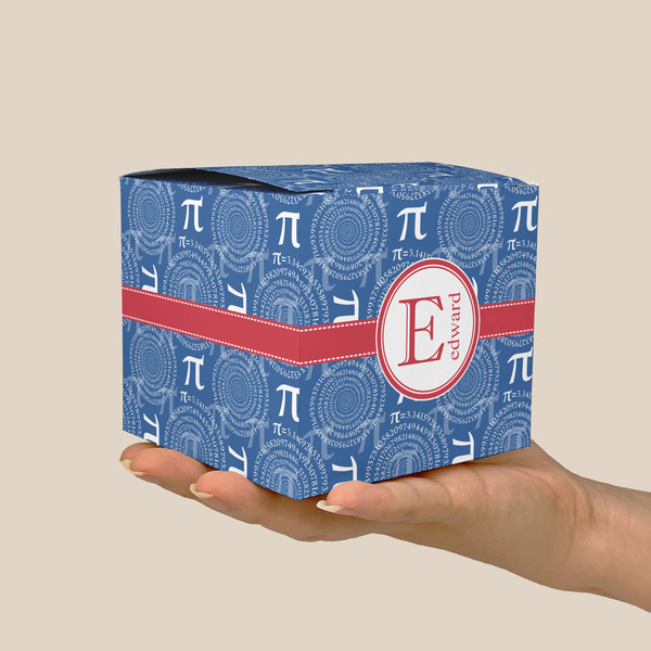 PI Cube Favor Gift Box - On Hand - Scale View