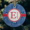 PI Frosted Glass Ornament - Round (Lifestyle)