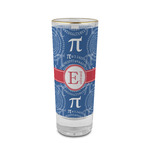 PI 2 oz Shot Glass - Glass with Gold Rim (Personalized)