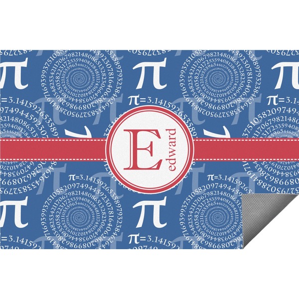 Custom PI Indoor / Outdoor Rug - 6'x8' w/ Name and Initial