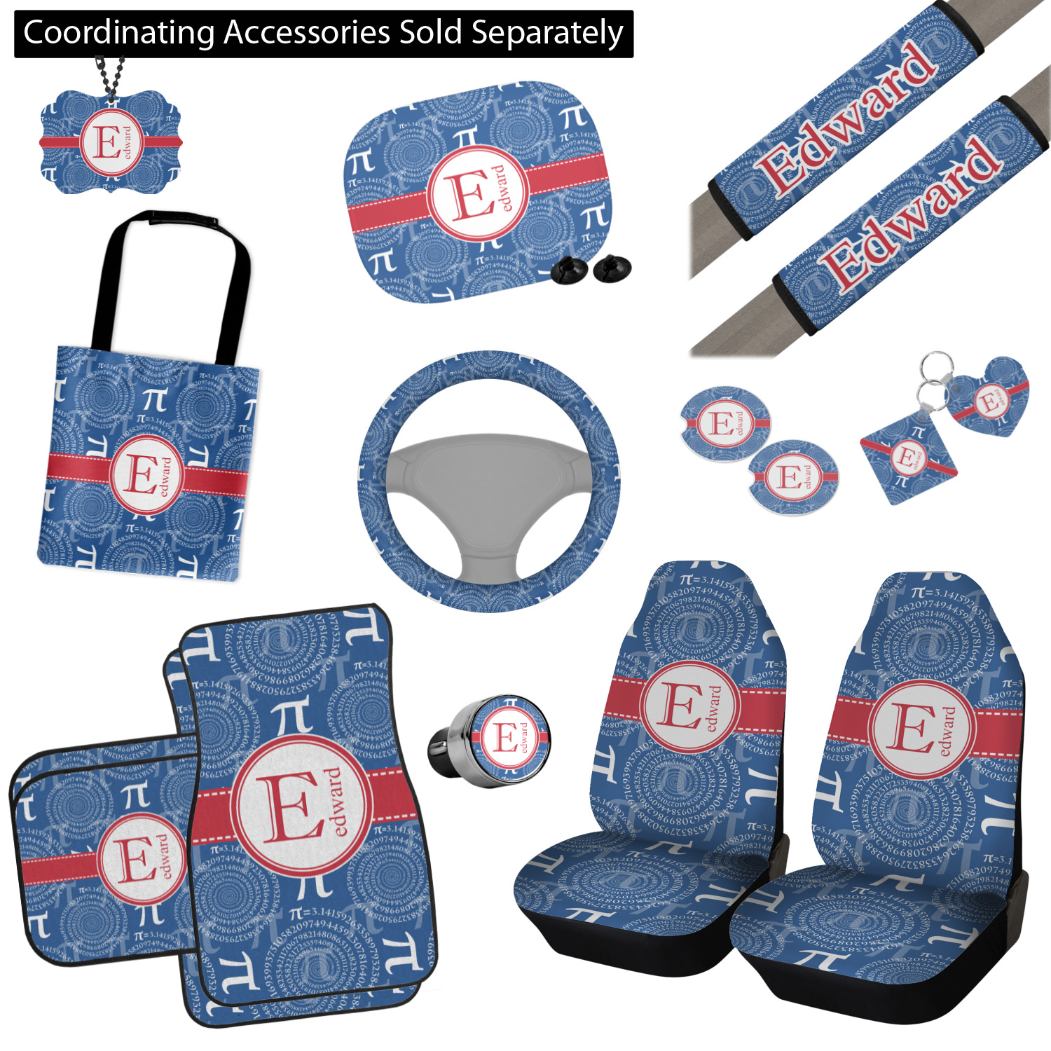 PI Seat Belt Covers (Set of 2) (Personalized) YouCustomizeIt