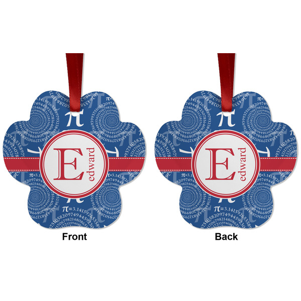 PI Metal Paw Ornament - Front and Back