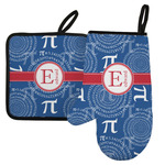 PI Left Oven Mitt & Pot Holder Set w/ Name and Initial