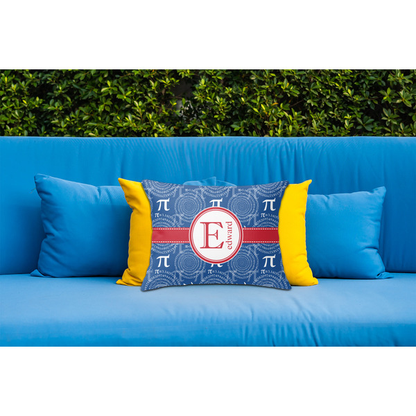 PI Outdoor Throw Pillow  - LIFESTYLE (Rectangular - 20x14)