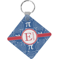 PI Diamond Plastic Keychain w/ Name and Initial