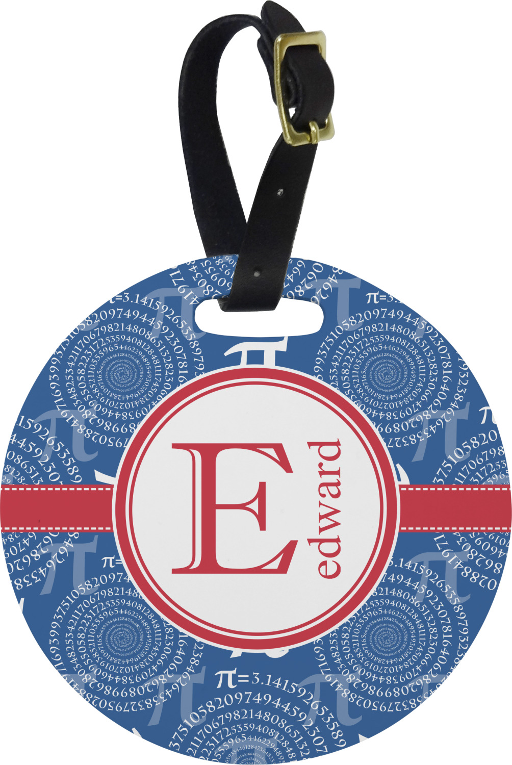 Custom PI Plastic Luggage Tag Round (Personalized) YouCustomizeIt