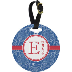 PI Plastic Luggage Tag - Round (Personalized)