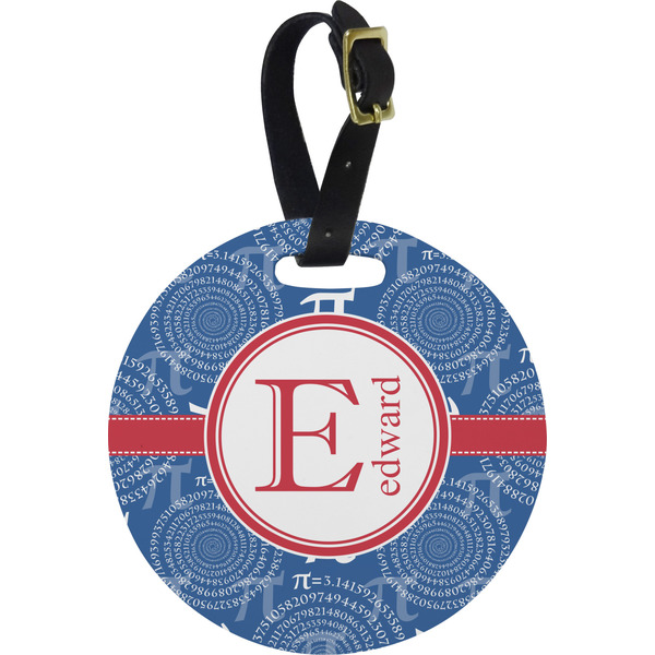 Custom PI Plastic Luggage Tag - Round (Personalized)