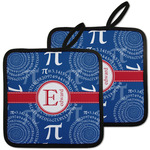 PI Pot Holders - Set of 2 w/ Name and Initial