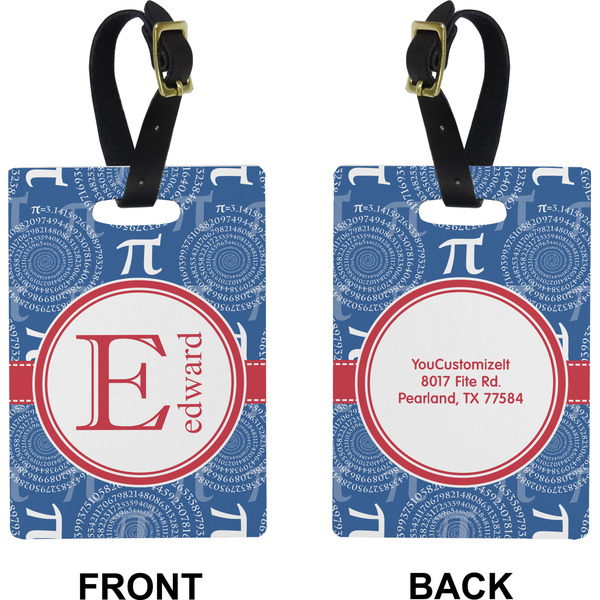 PI Rectangle Luggage Tag (Front + Back)