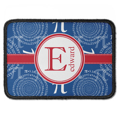 PI Iron On Rectangle Patch w/ Name and Initial