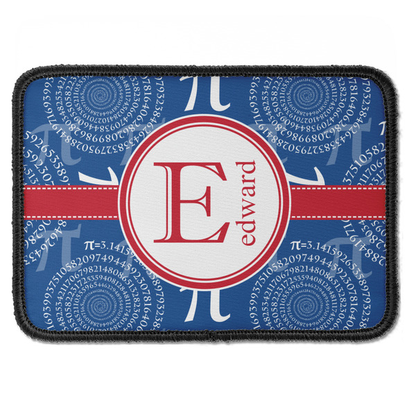 Custom PI Iron On Rectangle Patch w/ Name and Initial