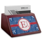 PI Red Mahogany Business Card Holder (Personalized)