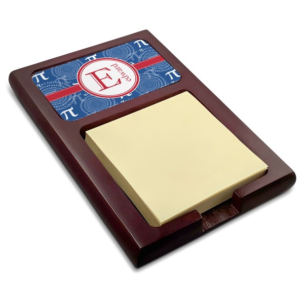 Custom PI Red Mahogany Sticky Note Holder (Personalized)