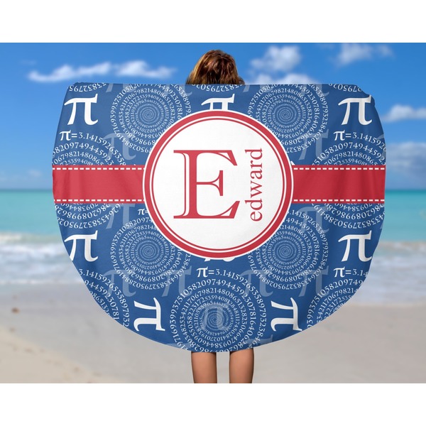 PI Round Beach Towel - In Use