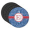 PI Round Rubber Backed Coasters - Set of 4 (Personalized)