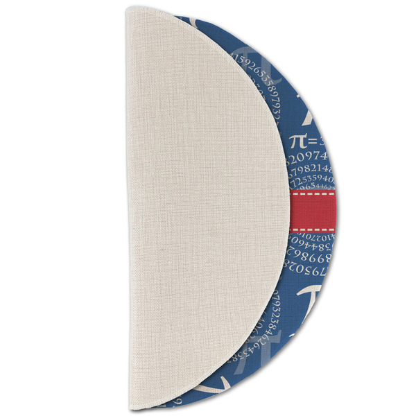 PI Round Linen Placemats - HALF FOLDED (single sided)