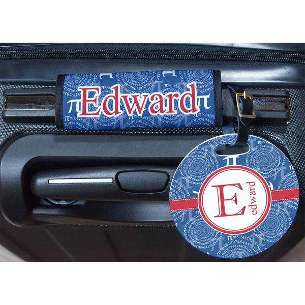 PI Round Luggage Tag & Handle Wrap - In Context