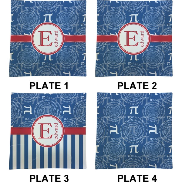 PI Set of Square Dinner Plates (Approval)