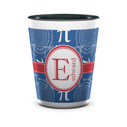 PI Ceramic Shot Glass - 1.5 oz - Two Tone - Set of 4 (Personalized)