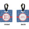 PI Square Luggage Tag (Front + Back)