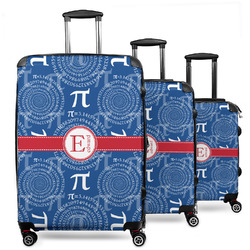 PI 3 Piece Luggage Set - 20" Carry On, 24" Medium Checked, 28" Large Checked (Personalized)
