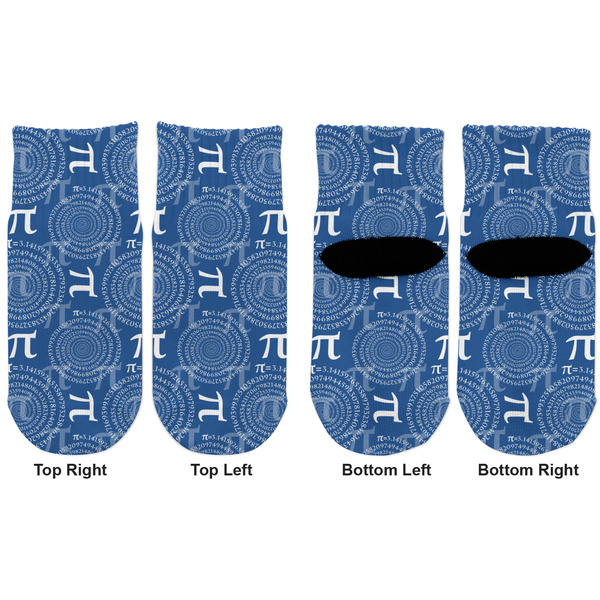 PI Toddler Ankle Socks - Double Pair - Front and Back - Apvl