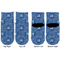 PI Toddler Ankle Socks - Double Pair - Front and Back - Apvl