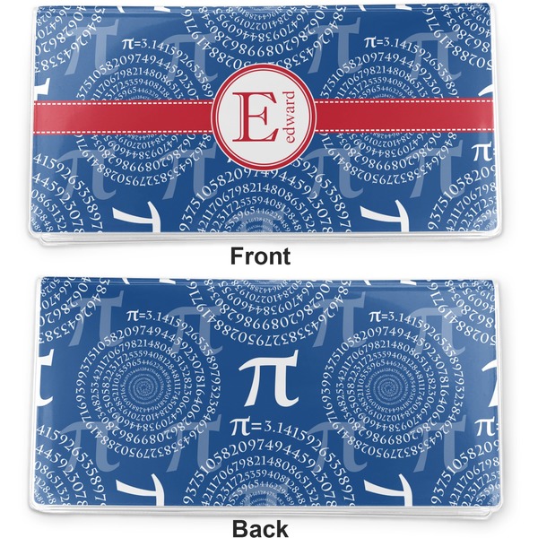 PI Vinyl Check Book Cover - Front and Back