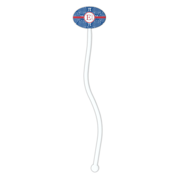 PI White Plastic 7" Stir Stick - Oval - Single Stick