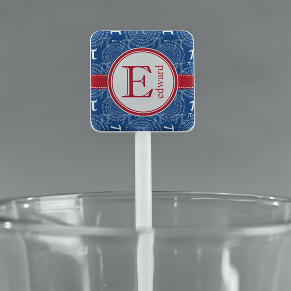 PI White Plastic Stir Stick - Square - Main