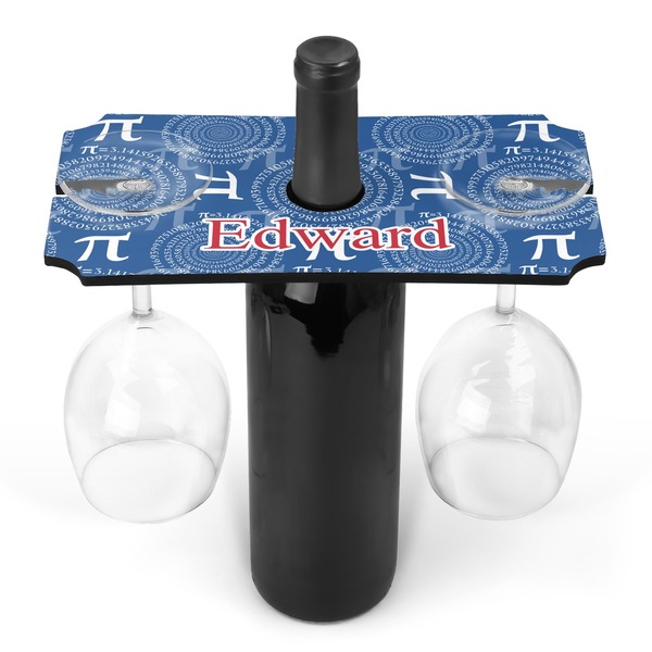 Custom PI Wine Bottle & Glass Holder (Personalized)