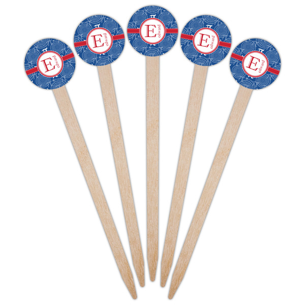 PI Wooden 6" Food Pick - Round - Fan View