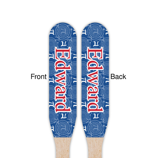 PI Wooden Food Pick - Paddle - Double Sided - Front & Back