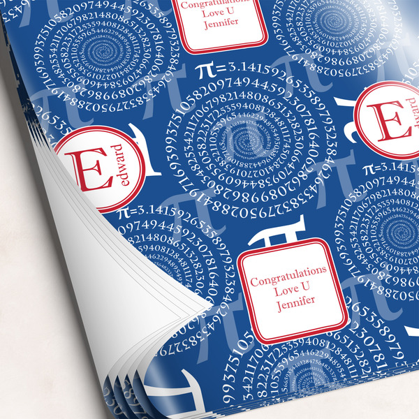 Custom PI Wrapping Paper Sheets (Personalized)