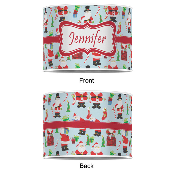 Santa and Presents 12" Drum Lampshade - APPROVAL (Poly Film)