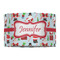 Santa and Presents 12" Drum Lampshade - FRONT (Fabric)