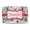 Santa and Presents 12" Drum Lampshade - FRONT (Poly Film)