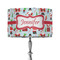 Santa and Presents 12" Drum Lampshade - ON STAND (Fabric)