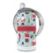 Santa and Presents 12 oz Stainless Steel Sippy Cups - FULL (back angle)